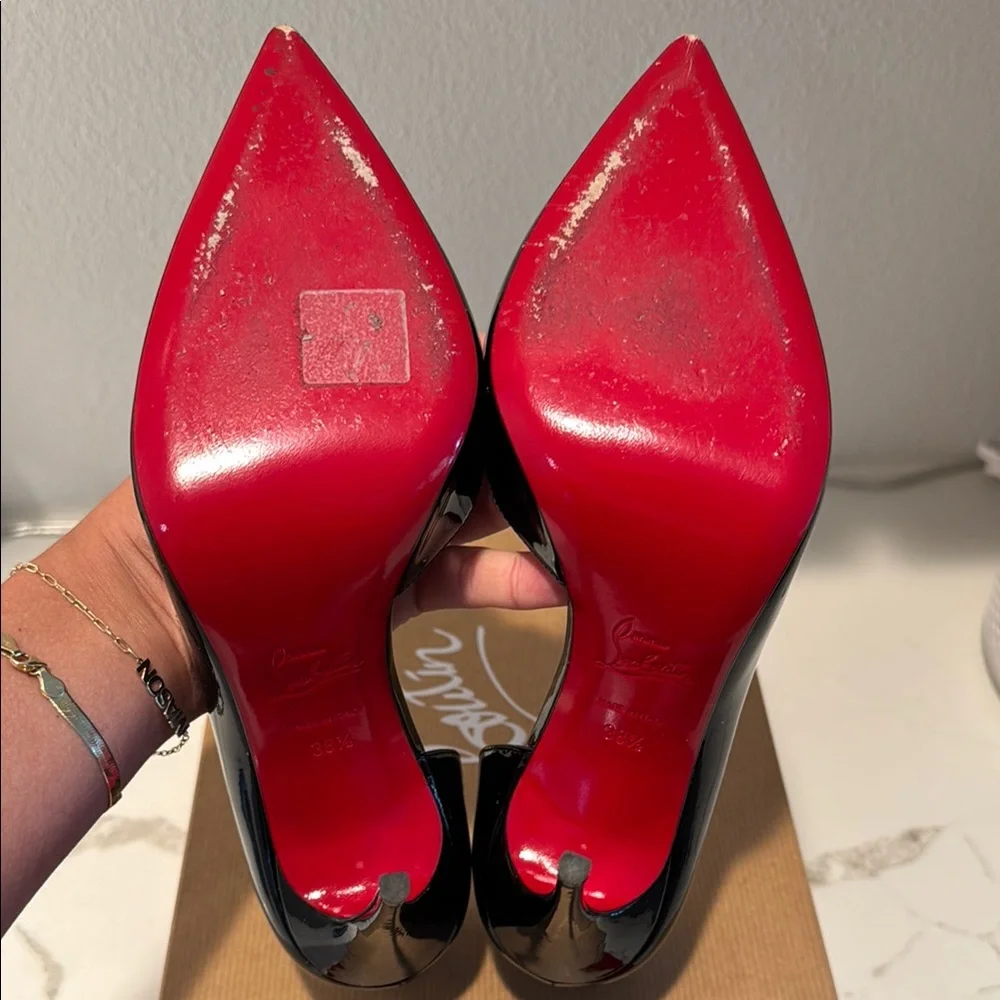 Christian Louboutin Iriza 100 Black Patent - Picture 4 of 16